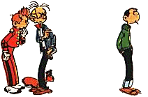 Gif animé Spirou fume